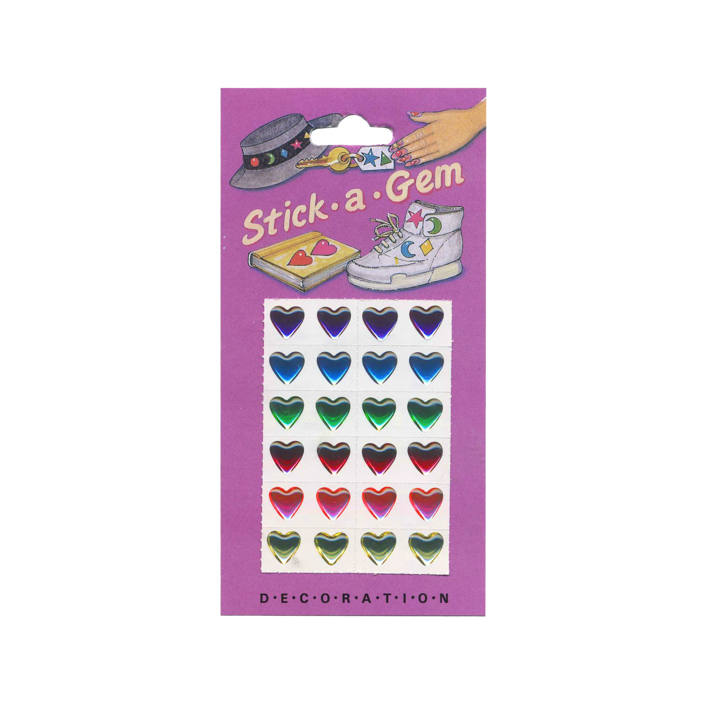 Stick-a-gem Hearts