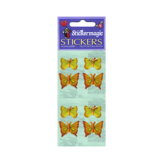 Yellow Butterfly Stickers