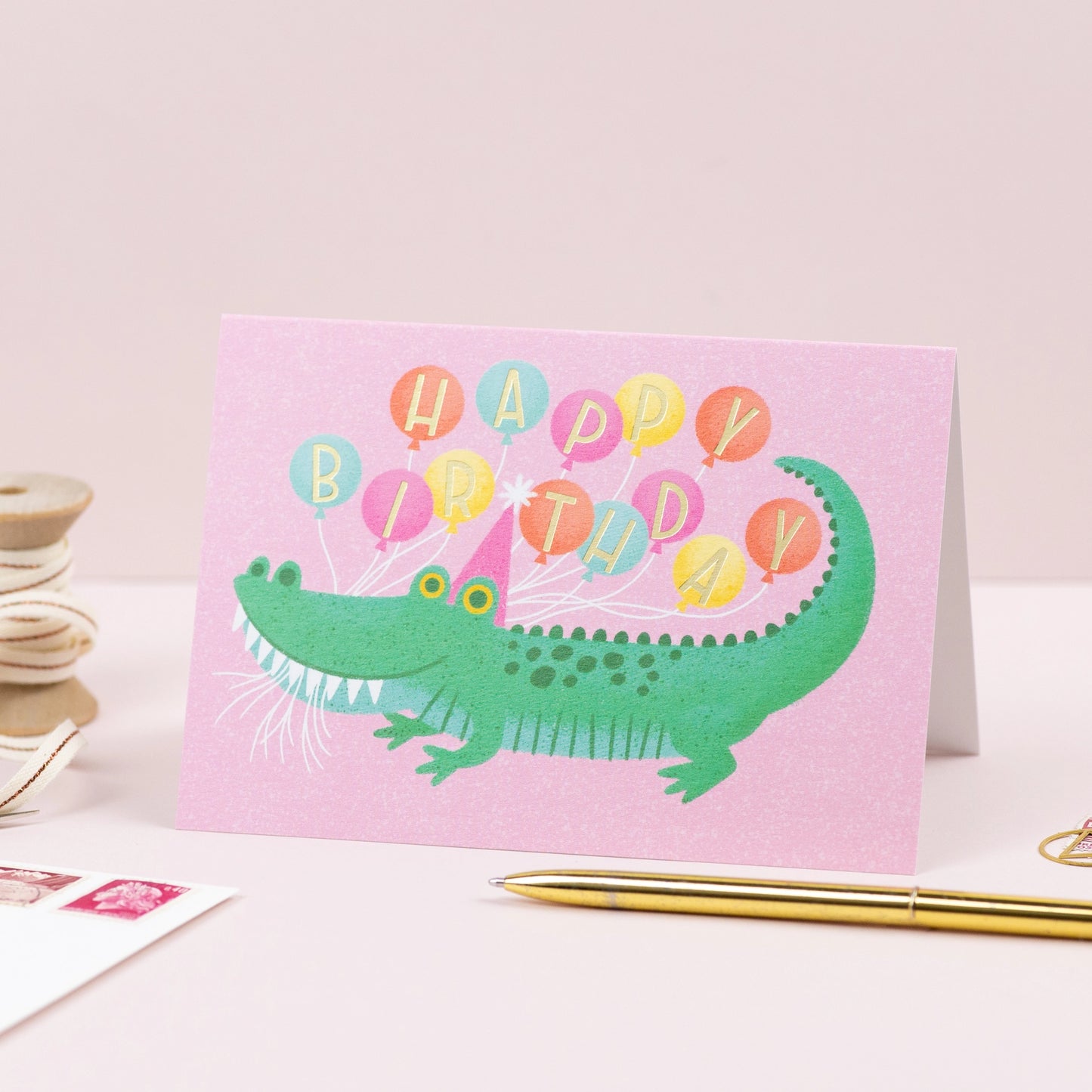 Birthday Alligator Card